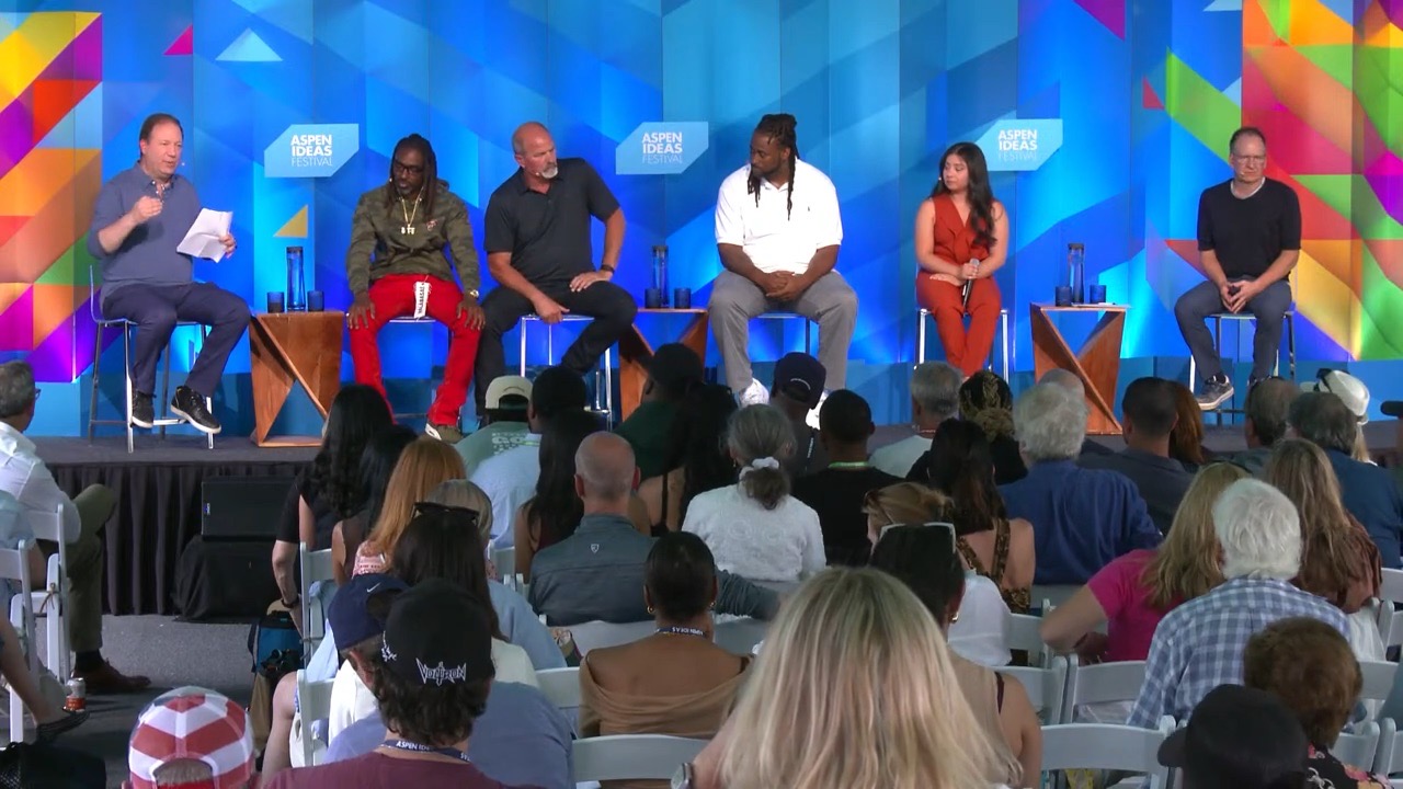 Filmmakers on stage at the Aspen Ideas Festival